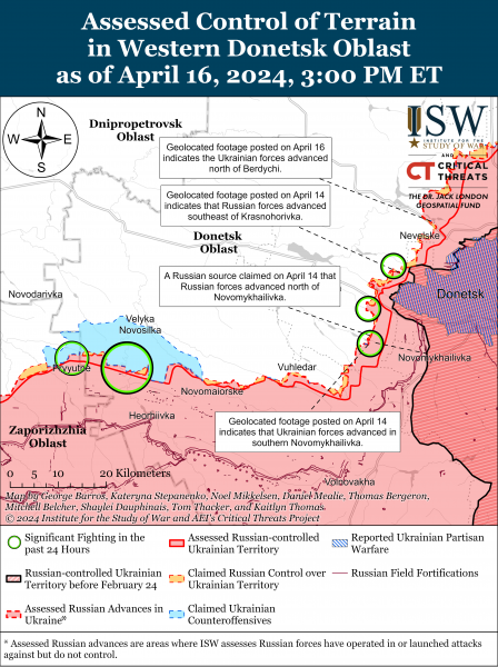 
ЗСУ відновили позиції під Авдіївкою, окупанти просунулися на двох напрямках, - карти ISW 