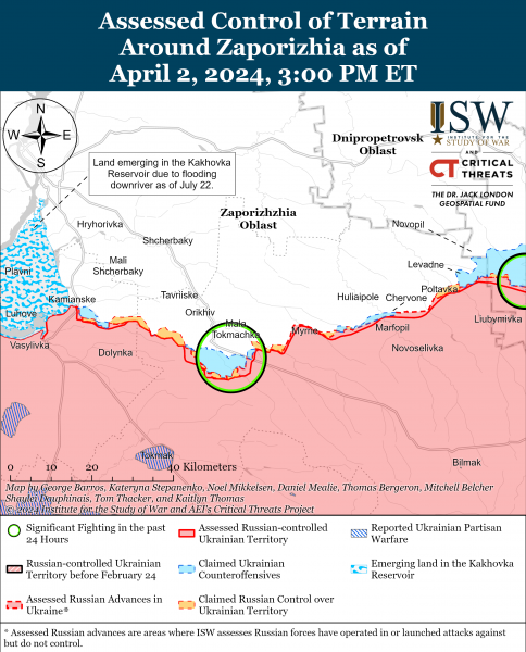 
Росіяни атакують на кількох напрямках: карти ISW 