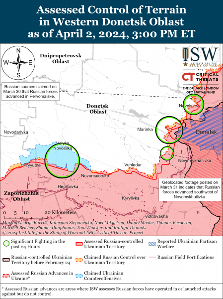 
Росіяни атакують на кількох напрямках: карти ISW 