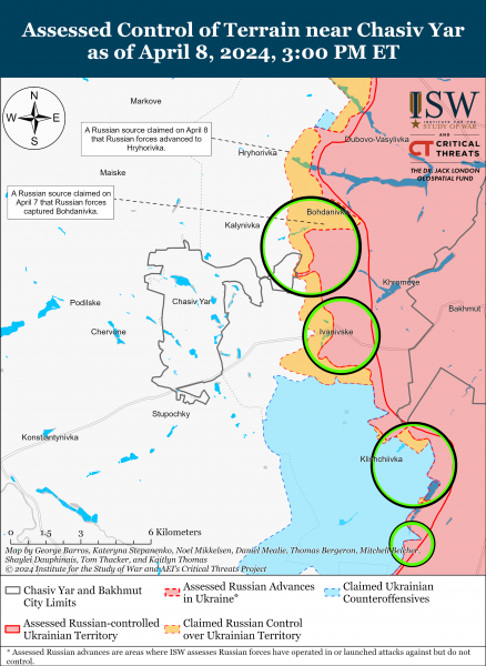 
ISW фіксує просування росіян на кількох напрямках фронту: карти боїв 