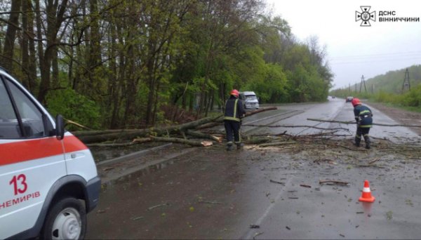 Рятувальники ліквідовують насліди негоди в Києві та трьох областях