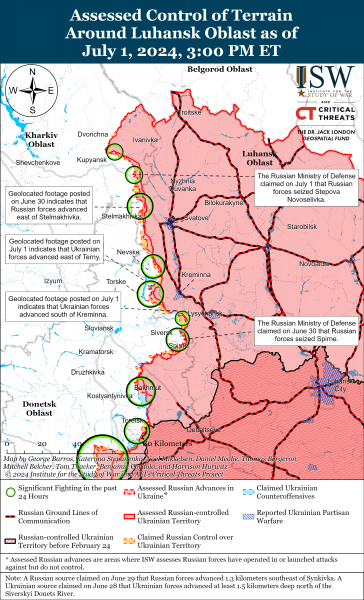 
Бій у Сумській області. Наразі незрозуміло, чи буде новий наступ росіян: карти ISW 