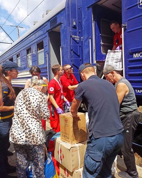 На Волинь прибув черговий евакуаційний потяг з Донеччини