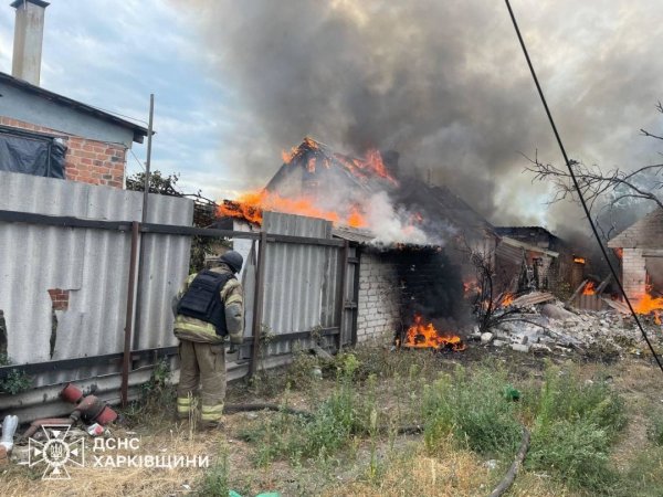 У Куп’янську через російські обстріли горіли будинки, є руйнування