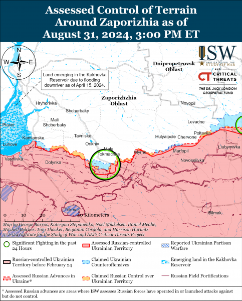 
Російські війська знову просунулися в Донецькій області: карти ISW 