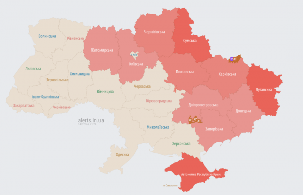 На Київщині знову оголошували повітряну тривогу