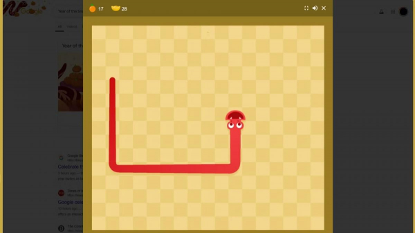 У пошуку Google з'явилася стара добра "Змійка" – на честь Китайського Нового року