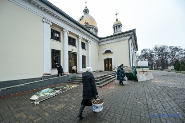 У Запоріжжі вибуховою хвилею пошкоджений собор