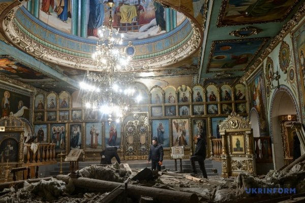 У Запоріжжі вибуховою хвилею пошкоджений собор