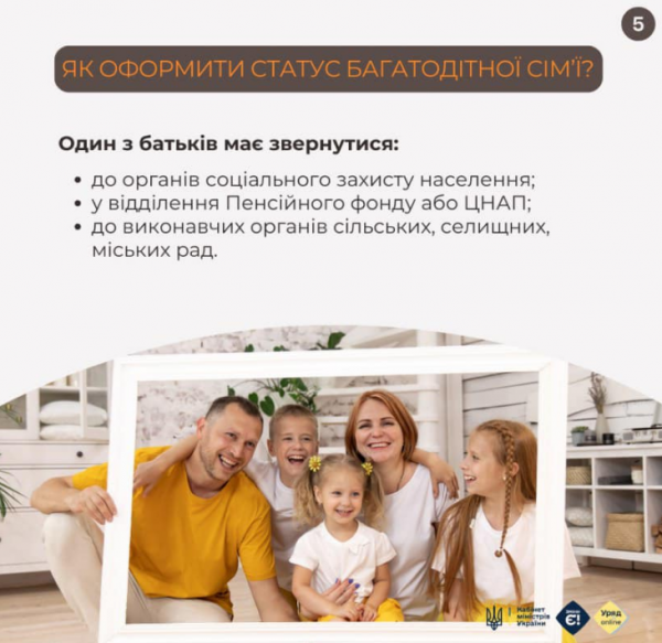 
Багатодітні сім'ї в Україні мають низку пільг і держпідтримку: як отримати статус 