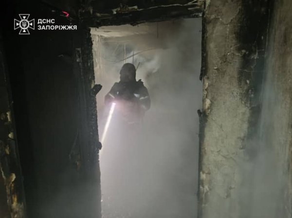 Рятувальники показали наслідки атаки ворожих дронів на Запоріжжя