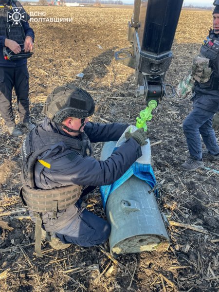 На Полтавщині знешкодили бойову частину російської ракети Х-101