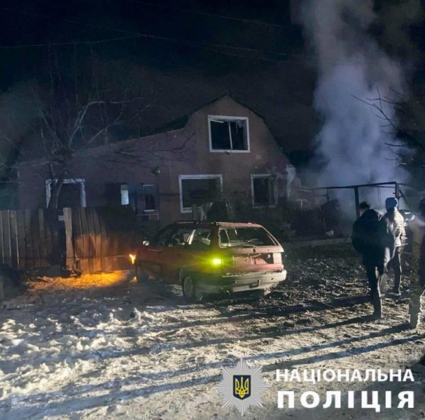 Поліція показала наслідки атаки «Шахедів» на Київщину