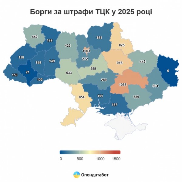 З початку року несплачених штрафів ТЦК вже більше, ніж за весь 2023 рік